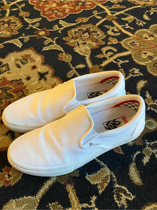 Vans Other - Vans White Classic Slip-On Canvas Loafers